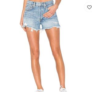 AGOLDE Parker jean shorts in swampmeet wash